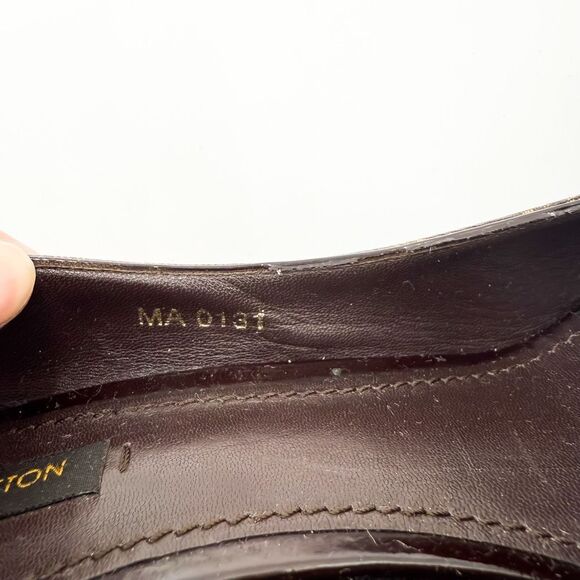 Louis Vuitton LV Monogram Brown Peep Toe Pumps Heels EU 41 US 11 - Picture 11 of 11